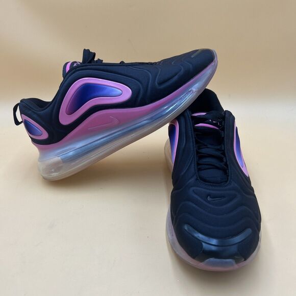Nike Air Max 720 A02924-005 Black Pink Blast Training Running Shoe Men Size 9.5 - Picture 1 of 8